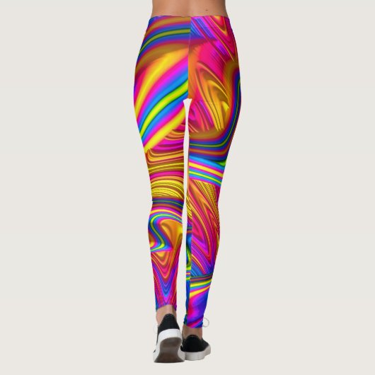 Regenbogen hell leggings (Rückseite)