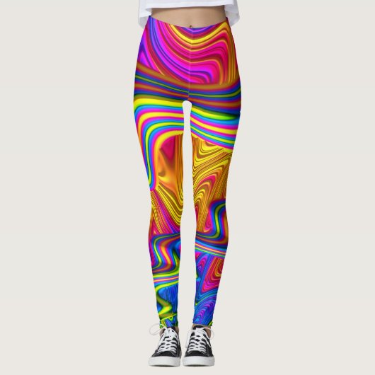 Regenbogen hell leggings (Vorderseite)