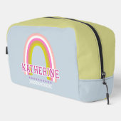 Regenbogen Hellblau Waschbeutel (Rechte Ecke)
