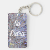 Regenbogen-helle Kristallphotographie SO EXTRA Schlüsselanhänger (Rückseite)