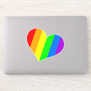 Regenbogen Herz Aufkleber