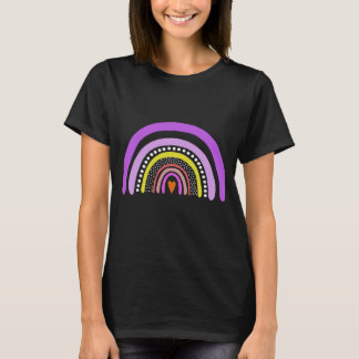 Regenbogen-Herz-Boho-Doodle-T-Shirt T-Shirt