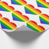 "REGENBOGEN-HERZ " GESCHENKPAPIER (Ecke)