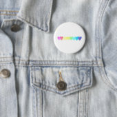 Regenbogen-Herz-Knopf (verblaßt) Button (Beispiel)