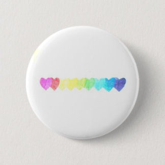 Regenbogen-Herz-Knopf (verblaßt) Button