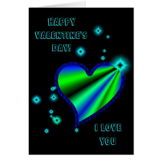 Regenbogen-Herz mit Sternchen auf schwarz (Vorne)