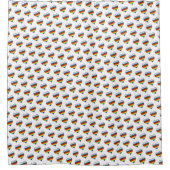 Regenbogen Herz Muster Duschvorhang (Vorderseite)