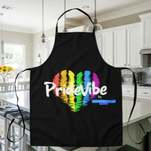 Regenbogen-Herz PrideVibe-Schürze: Koche mit Stolz Schürze