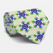 Regenbogen-Herz-Schneeflocke Krawatte (Gerollt)