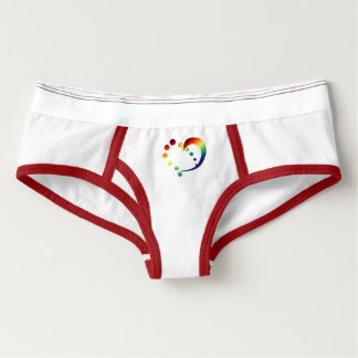 Regenbogen-Herz-Stolz-Unterwäsche Panties