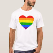 "REGENBOGEN-HERZ " T-Shirt (Vorderseite)