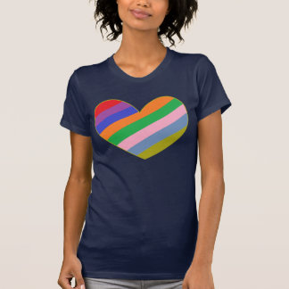 Regenbogen-Herz T-Shirt