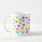 Regenbogen-Herz-Tasse 0001 Kaffeetasse (Links)