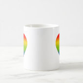 Regenbogen-Herz-Tasse Kaffeetasse (Mittel)