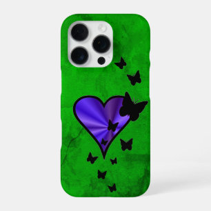 Regenbogen Herz und Schmetterling iPhone 16 Pro Hülle