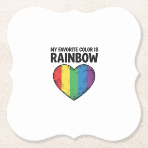 Regenbogen-Herz Vintage-Gravur Lieblingsfarbe-Shir Untersetzer