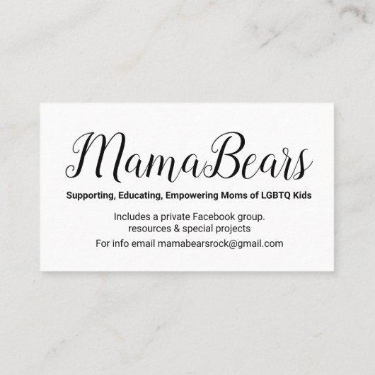 Regenbogen-Herz-Visitenkarte Visitenkarte (Rückseite)