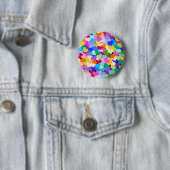 Regenbogen-HerzConfetti Button (Beispiel)