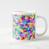 Regenbogen-HerzConfetti Jumbo-Tasse (Rechts)