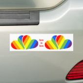 Regenbogen Herzen Auto Aufkleber LGBTQ (Auf Auto)