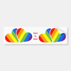 Regenbogen Herzen Auto Aufkleber LGBTQ