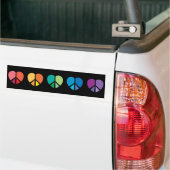 Regenbogen HERZEN Autoaufkleber (Auf Lkw)