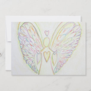 Regenbogen Herzen Engel Kunst Individuelle Einladu Einladung