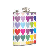 Regenbogen-Herzen Flachmann (Rechts)