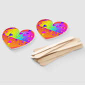 Regenbogen Herzen Herzform Fächer (Non-assembled)