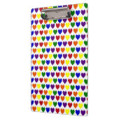 Regenbogen-Herzen Klemmbrett (Links)