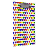 Regenbogen-Herzen Klemmbrett (Rechts)