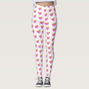 Regenbogen-Herzen - Leggings