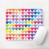 Regenbogen-Herzen Mousepad (Mit Mouse)