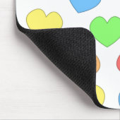 Regenbogen-Herzen Mousepad 0001 (Ecke)
