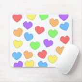 Regenbogen-Herzen Mousepad 0001 (Mit Mouse)