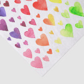 Regenbogen-Herzen Seidenpapier (Ausschnitt)