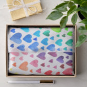 Regenbogen-Herzen Seidenpapier (Geschenk)