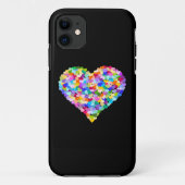 Regenbogen-HerzenConfetti Case-Mate iPhone Hülle (Rückseite)