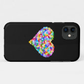 Regenbogen-HerzenConfetti Case-Mate iPhone Hülle (Rückseite (Horizontal))