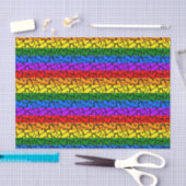 Regenbogen Herzmuster Seidenpapier (Handwerk)