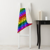 Regenbogen Herzmuster Sherpadecke (Beispiel)