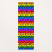 Regenbogen Herzmuster Yogamatte (Vorderseite)