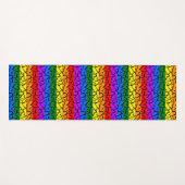 Regenbogen Herzmuster Yogamatte (Vorderseite (Horizontal))