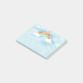 Regenbogen-Himmel addieren Namens4x3 Post-it Klebezettel (angewinkelt)