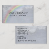 Regenbogen-Himmel Visitenkarte (Vorne/Hinten)