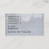 Regenbogen-Himmel Visitenkarte (Rückseite)