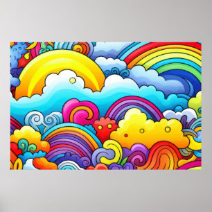 Regenbogen-Hintergründe GROSS Poster