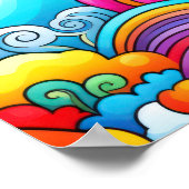 Regenbogen-Hintergründe Poster (Ecke)
