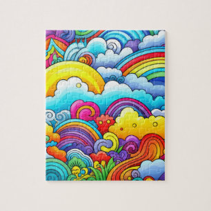 Regenbogen-Hintergründe Puzzle