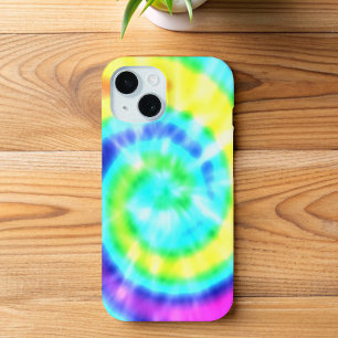 Regenbogen Hippie Tie Dye iPhone 15 Hülle